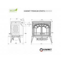 Ketaus krosnelė KAWMET Premium SPARTA S10 ECO