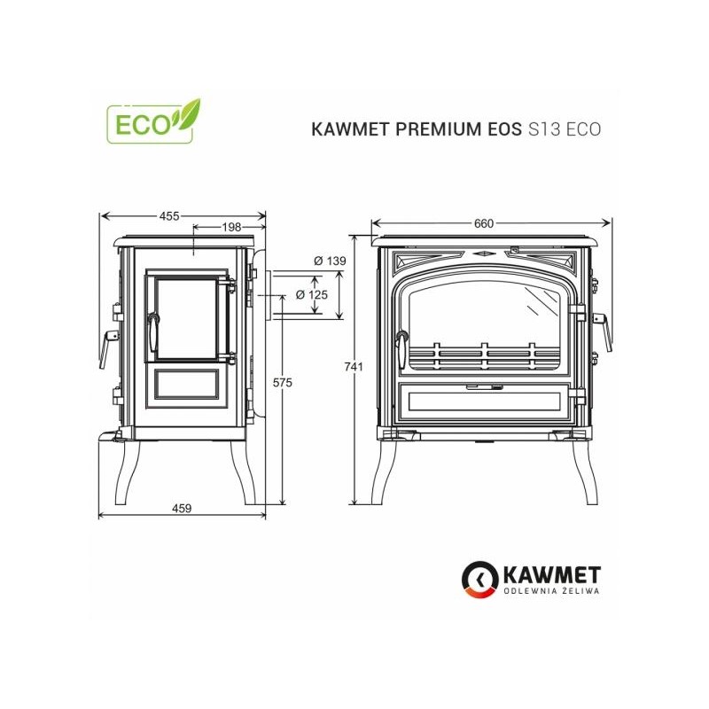 Ketaus krosnelė KAWMET Premium EOS S13 ECO