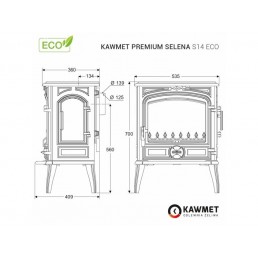 Ketaus krosnelė KAWMET Premium SELENA S14 ECO