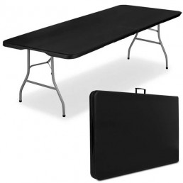 Sulankstomas stalas 240cm juodas