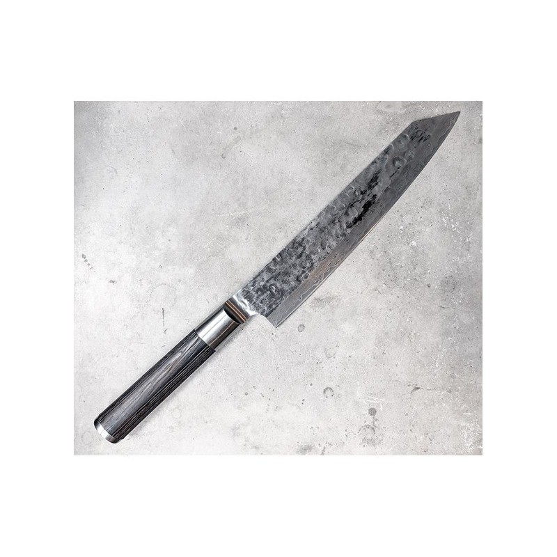 Damasko plieno japoniškas mėsos peilis Satake Kuro Kiritsuke 23 cm